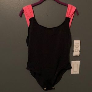 Pink and Black Swimsuit